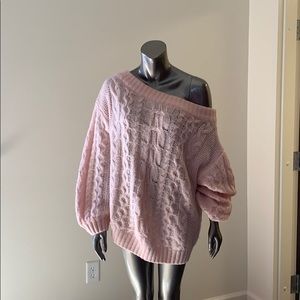 Off the Shoulder Knit Sweater
